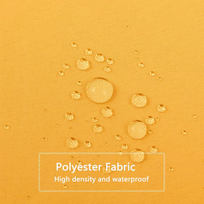 LLSCL Orange Yellow Fabric Shower Curtain Liner with Magnets, Waterproof Hotel Quality, 72 x 72 Machine Washable - Image 3